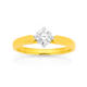 18ct .50ct 4 Claw Diamond Solitaire Ring