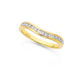 18ct, Diamond Curved Diamond Ring