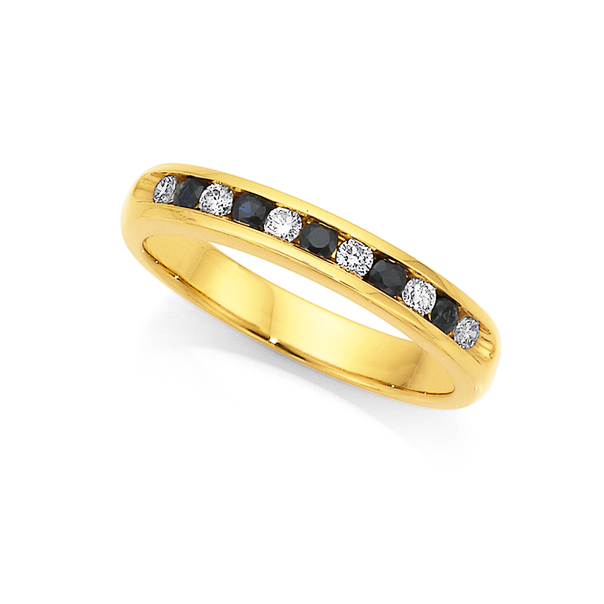 18ct, Sapphire & Diamond Ring