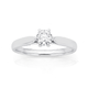 18ct White Gold .50ct 6 Claw Diamond Solitaire Ring