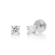 18ct White Gold Studs Total Diamond Weight=.25ct