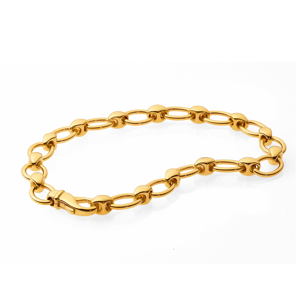 Mid 20th Century 9ct Gold Chunky Curb Bracelet (206T) | The Antique  Jewellery Company