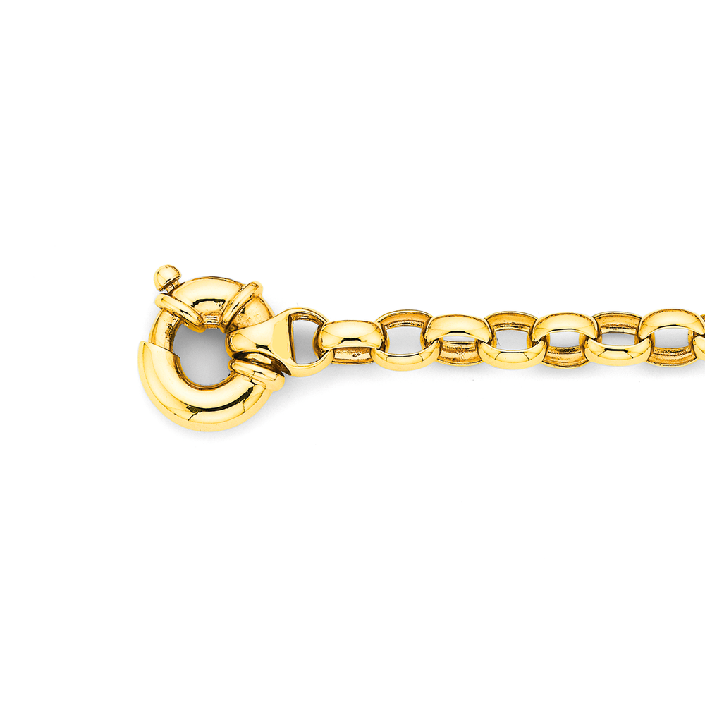 18ct Gold Bonded Diamond Cut Belcher Bracelet With Swivel Clasp  JV  Jewellers  Pawnbrokers