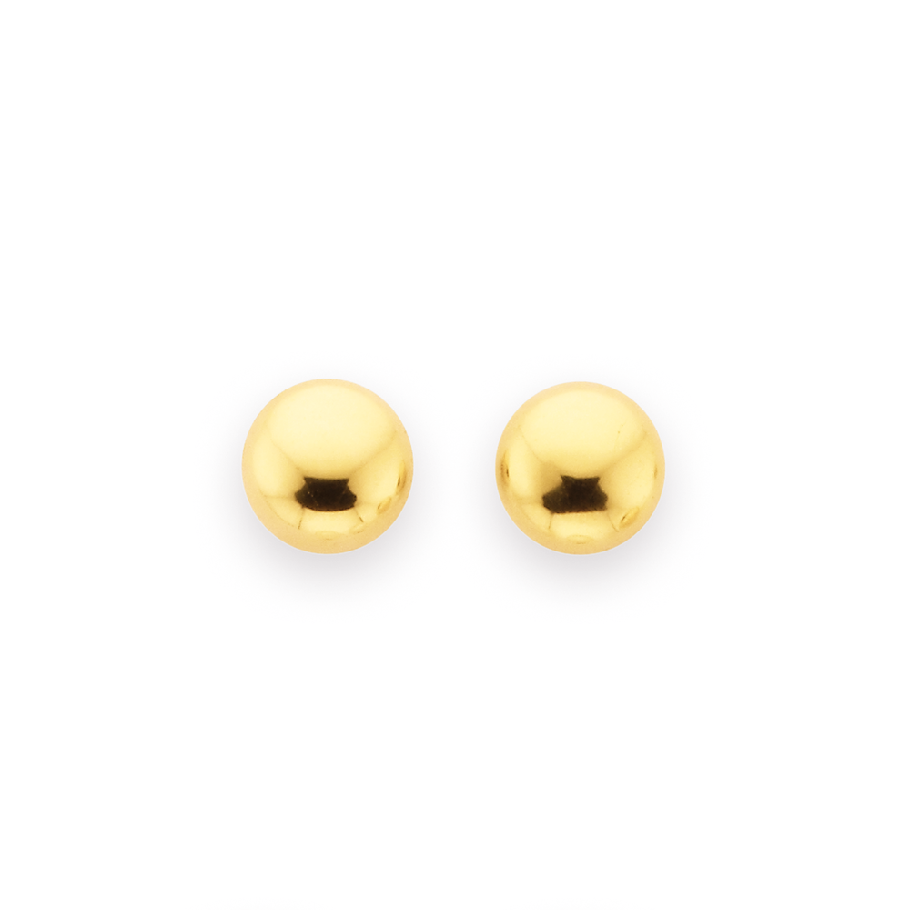 Macy's Gold Ball Stud Earrings (4mm) in 14k Yellow, White or Rose Gold -  Macy's