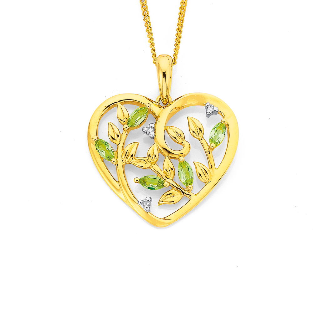 9ct Diamond \u0026 Peridot Tree of Life 