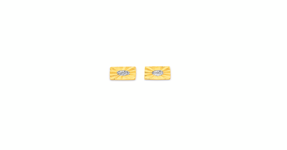 9ct Diamond Square Studs | Stewart Dawsons