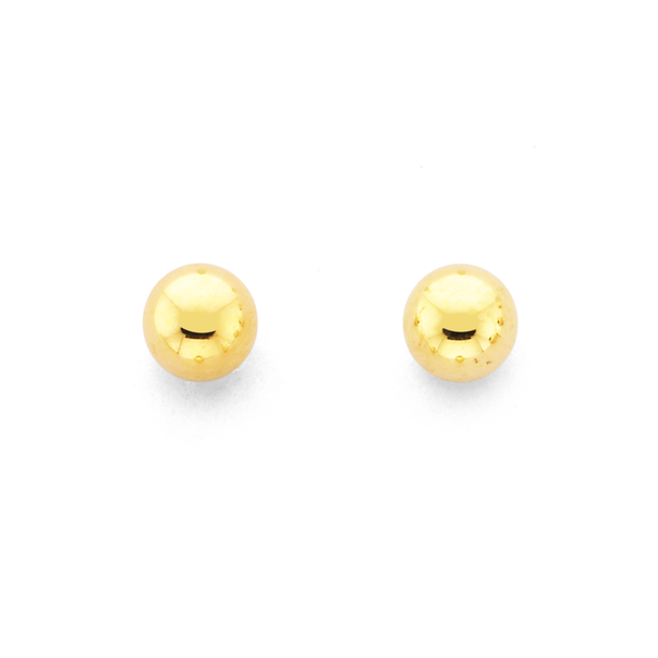 9ct Gold 3mm Ball Stud Earrings