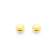 9ct Gold 3mm Flat Ball Stud Earrings