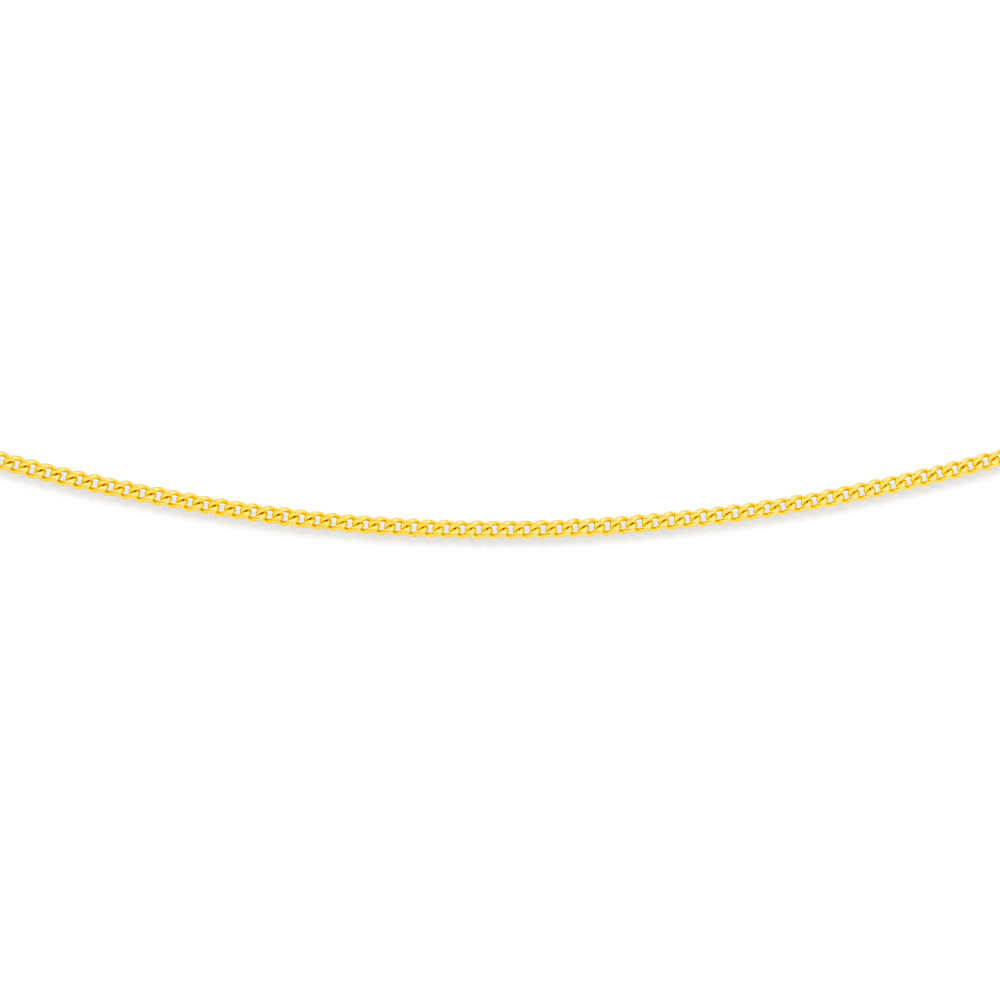 9ct Gold 45cm Solid Curb Chain 