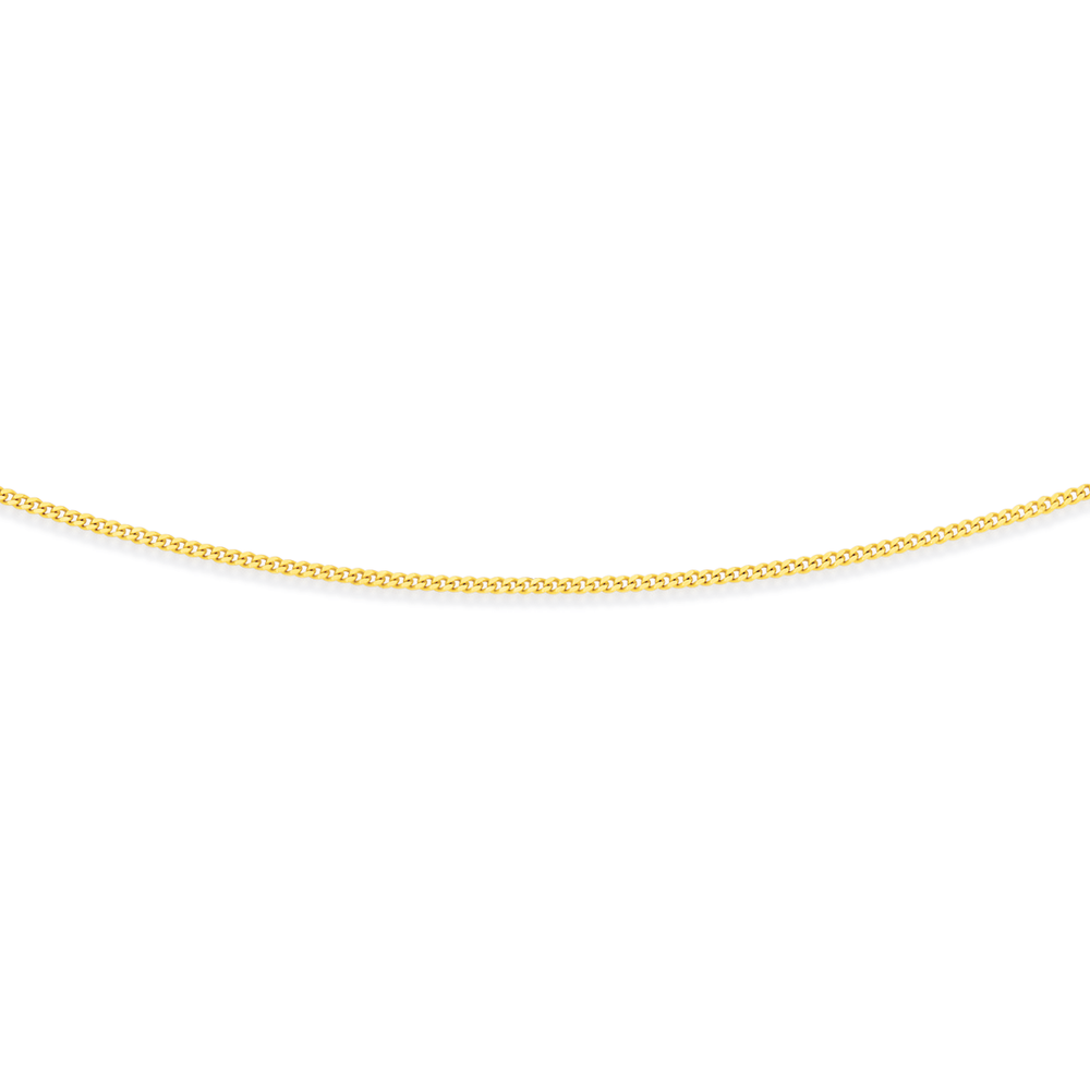 9ct Gold 60cm Solid Curb Chain 