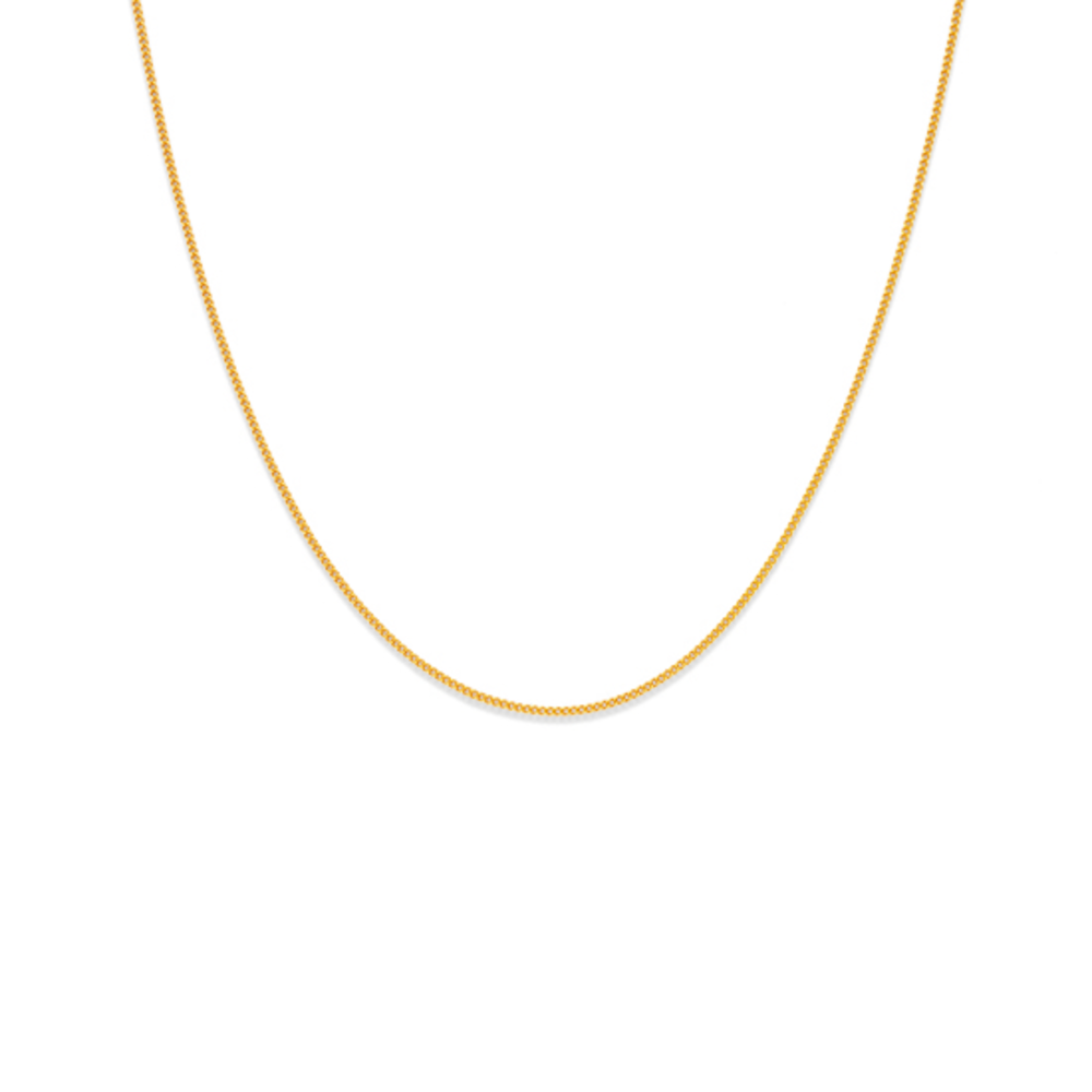 9ct 45cm Fine Curb Chain | Necklaces 