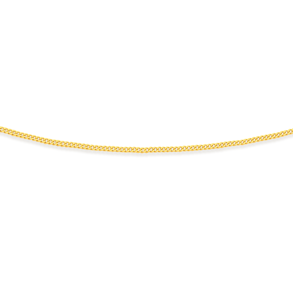 9ct Gold 60cm Solid Curb Chain 