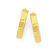 9ct Gold, Medium Wide  Greek Key Hoops 15mm