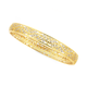 9ct Gold Two Tone 8x65mm Solid Bangle