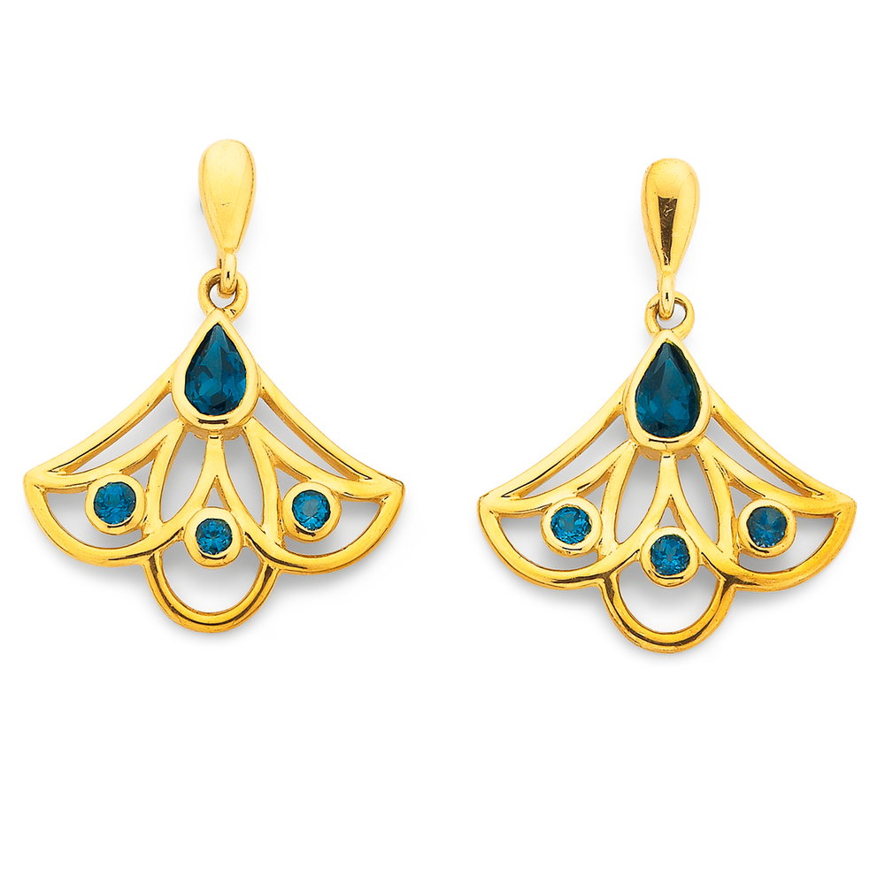 Cassandra Goad a pair of 18K gold earrings with topazes and citrines  London  Bukowskis