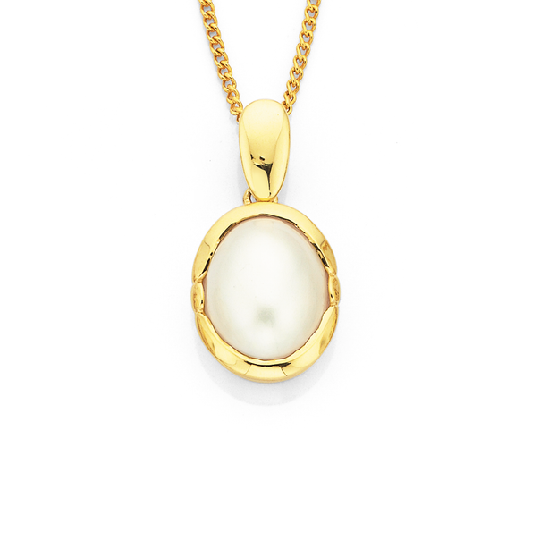 9ct Mabe Pearl Pendant