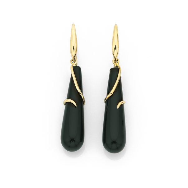 9ct Onyx Earrings