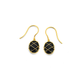 9ct Onyx & Gold Cage Earrings