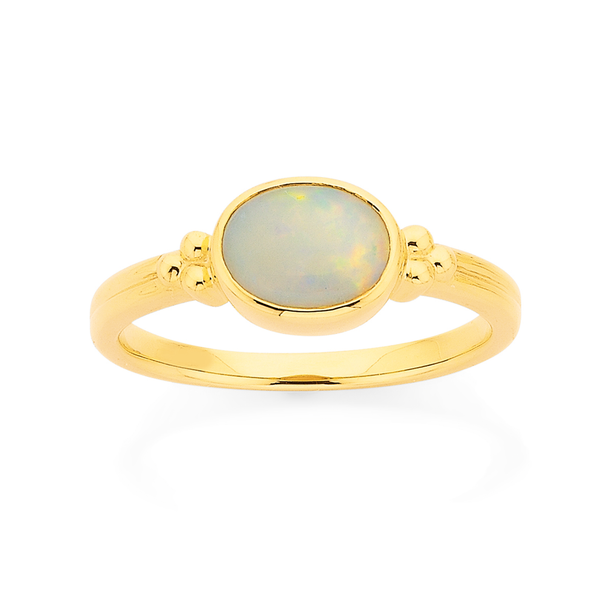 9ct Opal Oval Ring