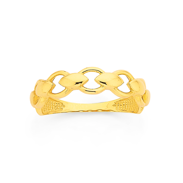 9ct Oval Chain Ring