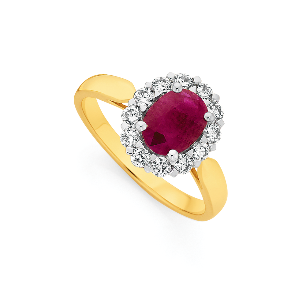 Women's Party Natural Ruby 1.94 carat diamond ring at Rs 150000 in Palanpur