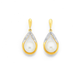 9ct Pearl and Diamond Earring