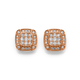 9ct Rose Gold Deco Style Earrings