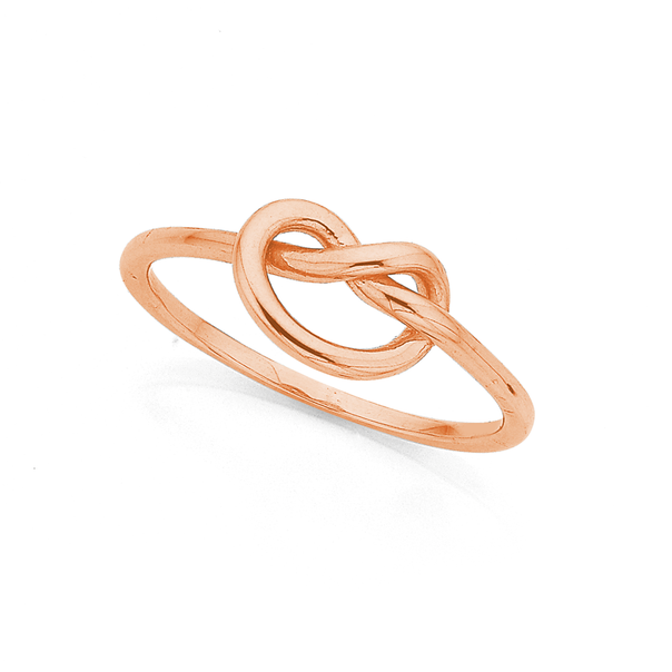 9ct Rose Gold Love Me Knot Ring