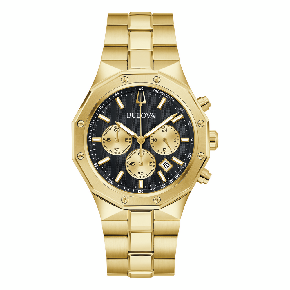 Bulova Super Seville Gold Tone Watch - 97b223 in Gold | Stewart