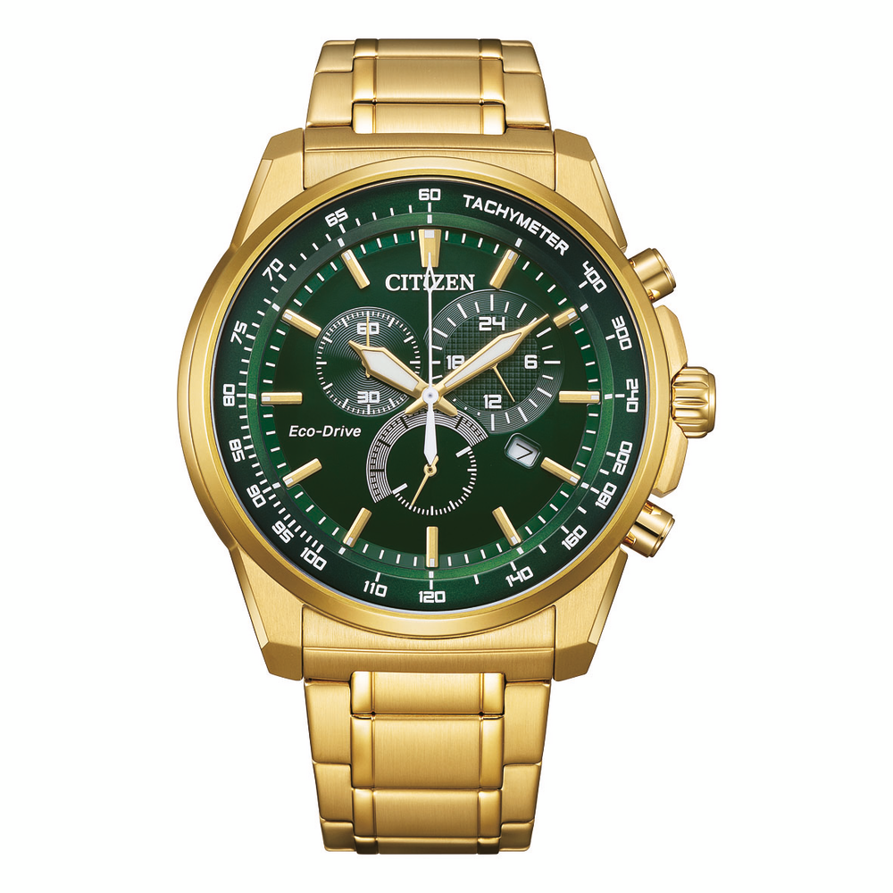 Citizen Chronograph Mens Watch At2373-57x in Gold | Stewart Dawsons