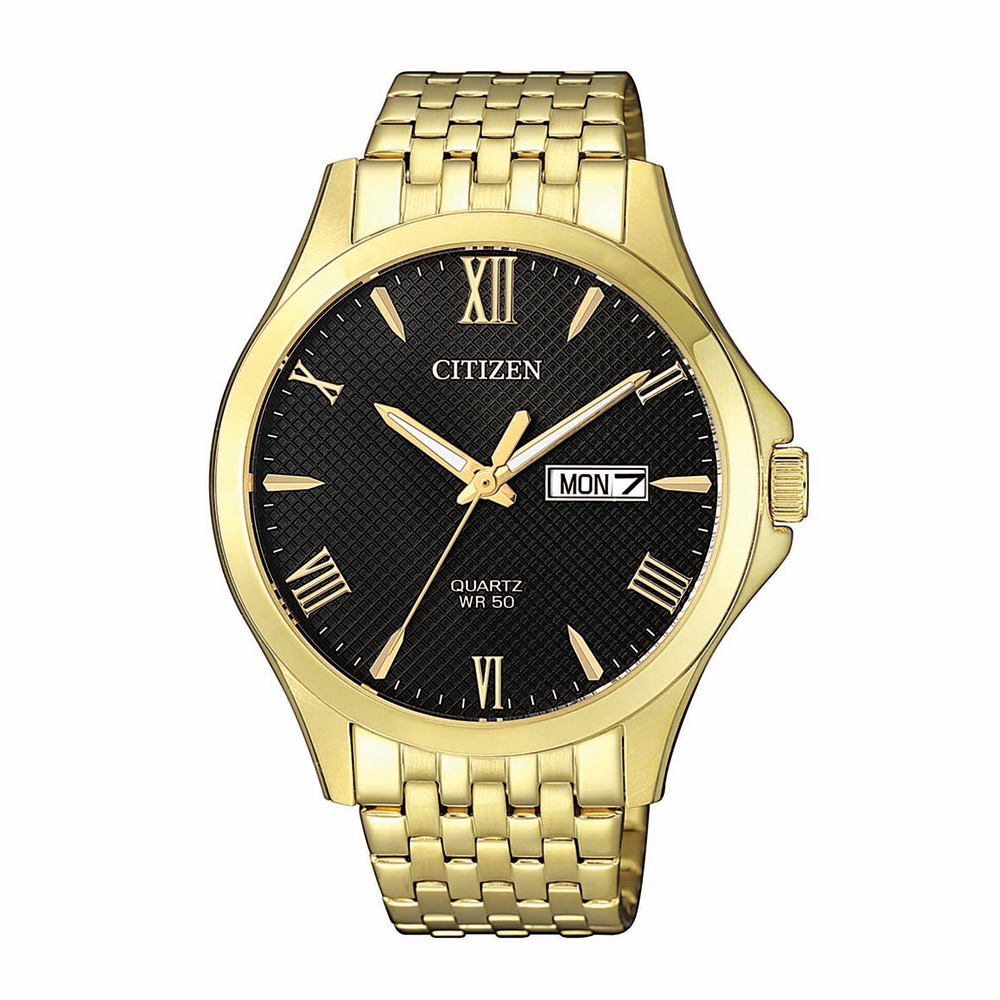 Citizen Quartz Men's Watch Bf2022-55h in Gold Stewart Dawsons