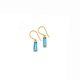 Eliza 9ct Blue Topaz Hook Earrings