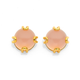 Eliza 9ct Pink Chalcedony Earrings