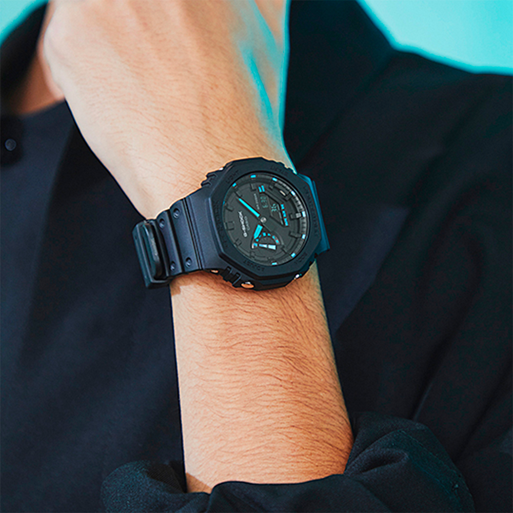 G-shock Mens Analogue Digital Carbon Core Watch Ga2100-1a in