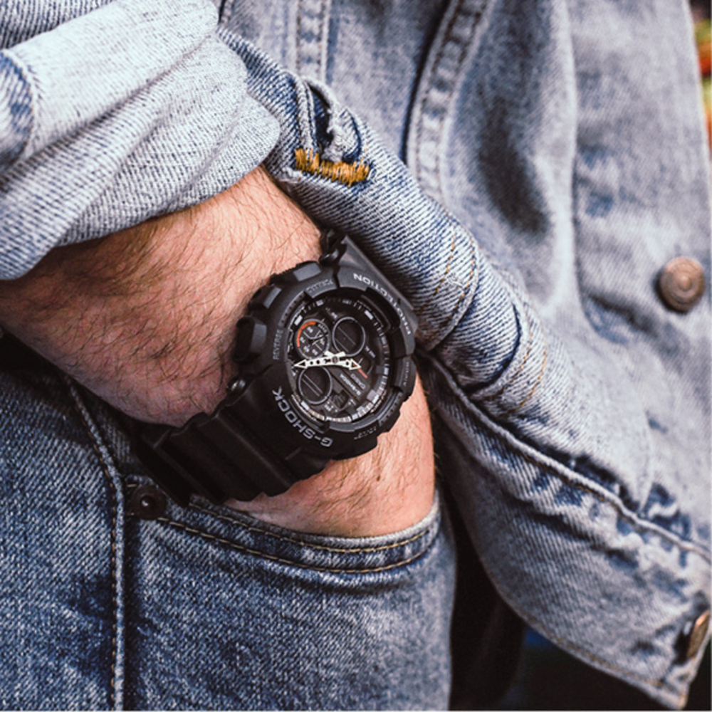 G-shock Mens Analogue Digital Watch Ga140-1a1 in Black Stewart