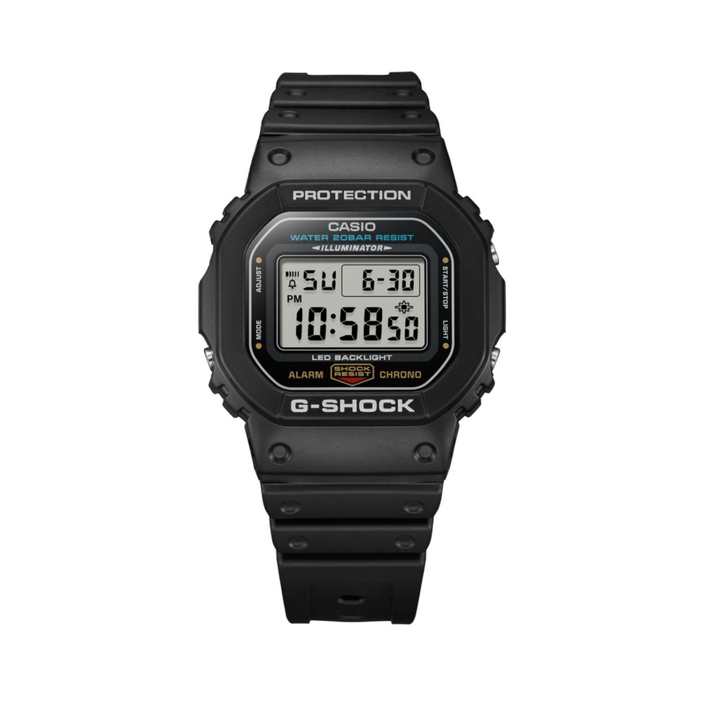 G-shock Mens Digital Watch Dw5600-1 in Black Stewart Dawsons