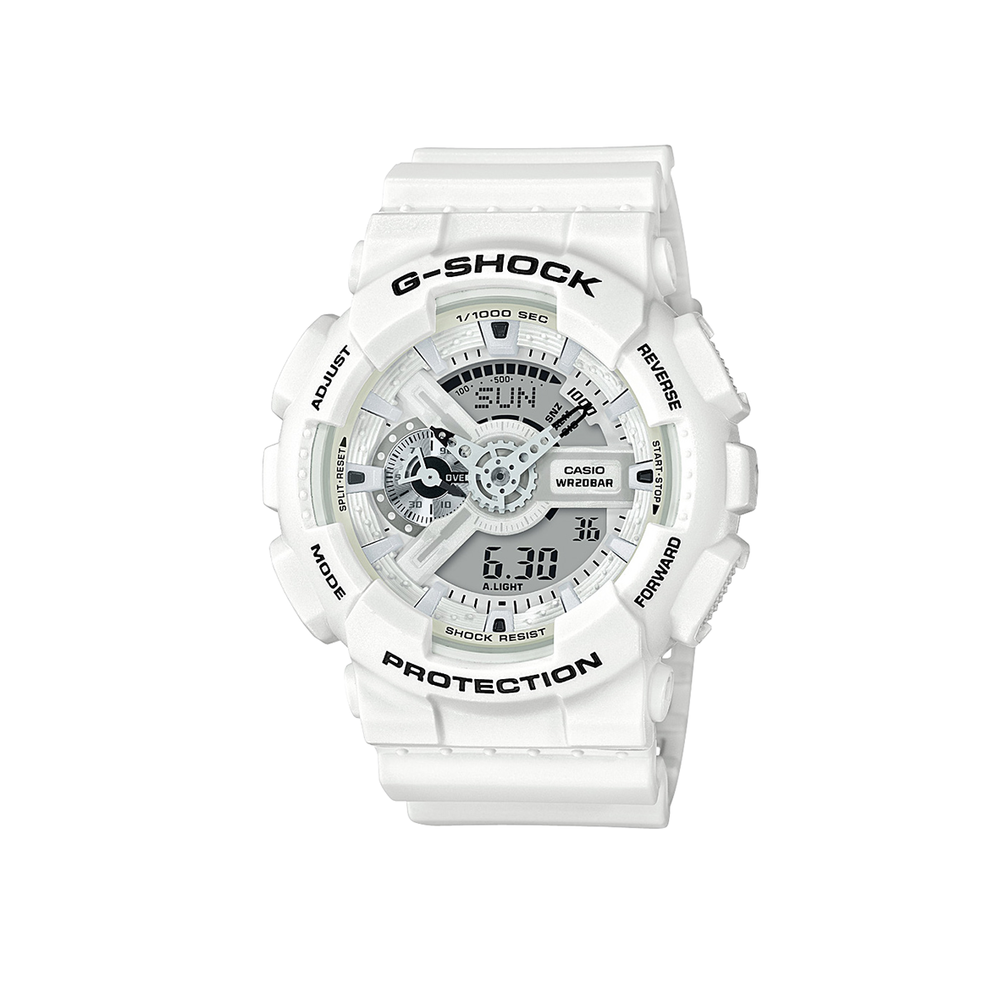 G-shock Men's Watch Ga110mw-7a in White Stewart Dawsons