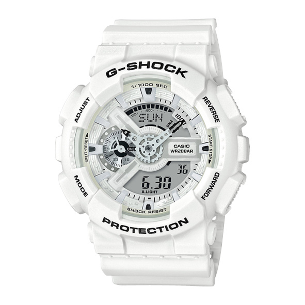 G-shock Men's Watch Ga110mw-7a in White Stewart Dawsons