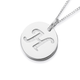 Initial H Letter Pendant in Sterling Silver