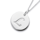Initial L Letter Pendant in Sterling Silver