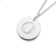 Initial O Letter Pendant in Sterling Silver