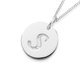 Initial S Letter Pendant in Sterling Silver