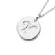 Initial Y Letter Pendant in Sterling Silver