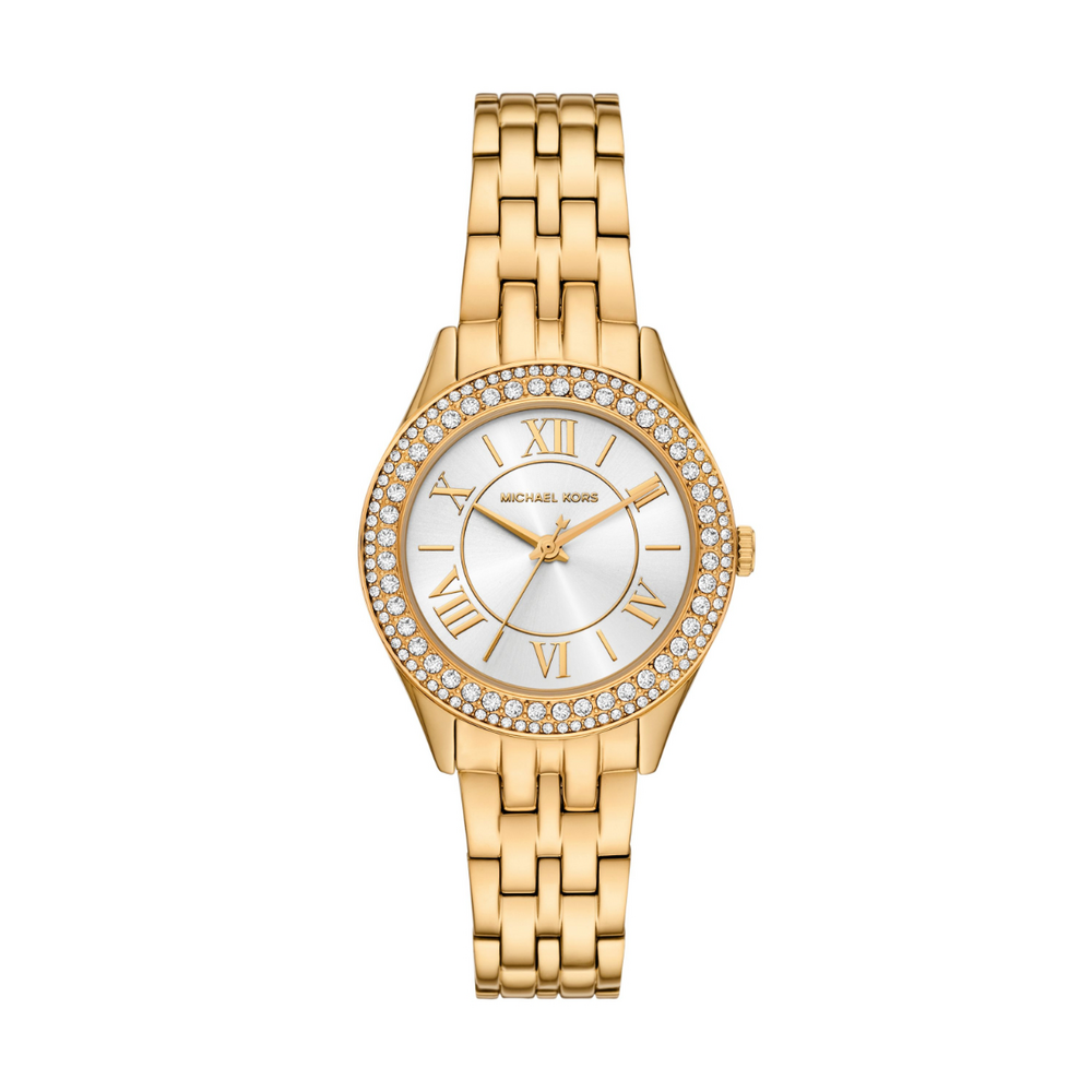 michael kors gold women's watch with diamonds