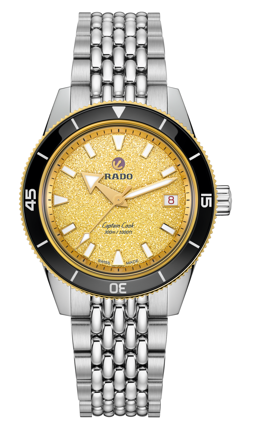 Rado Captain Cook Watch R32223258 in Gold | Stewart Dawsons