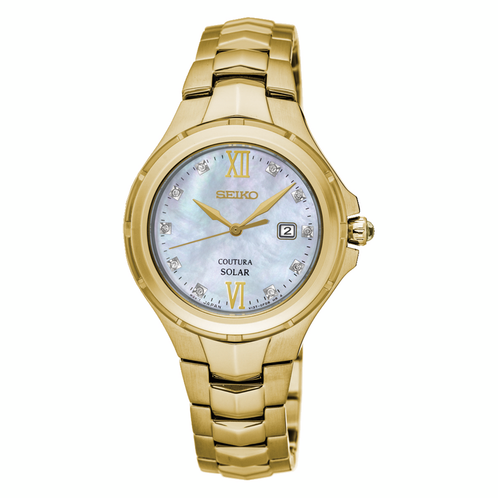 Seiko Ladies Coutura Solar Watch Sut310p in Gold | Stewart  display picture 1