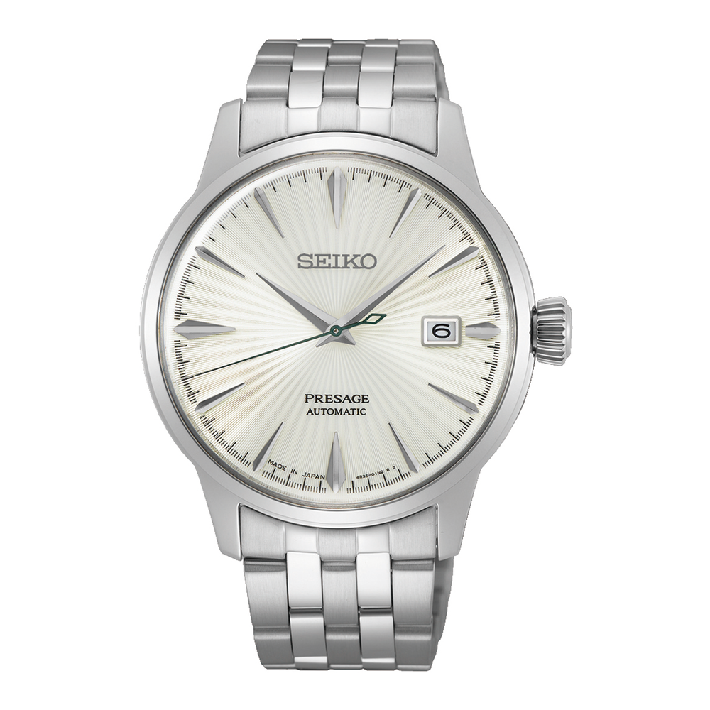 Seiko Men's Presage Automatic Watch Srpg23j in Silver Stewart