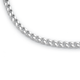 Silver 55cm Bevelled Diamond Cut Curb Chain