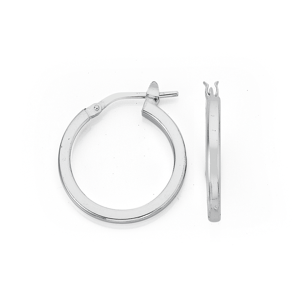 Sterling Silver 15mm Hoops Stewart Dawsons