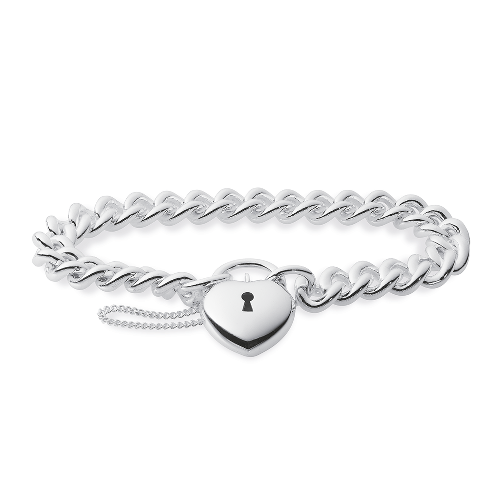 Sterling Silver Arrow Heart Bracelet For Women - Silver Palace